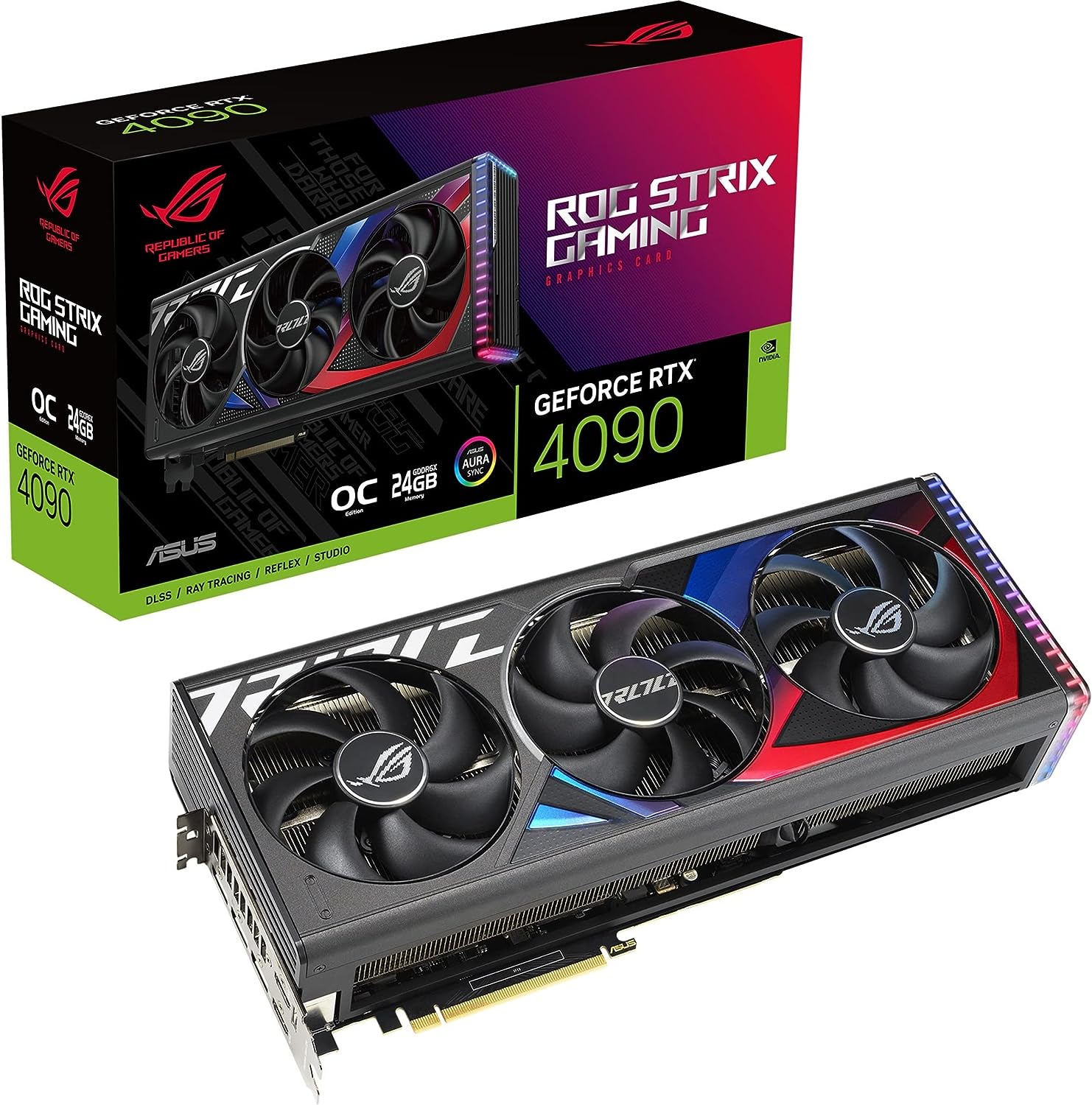 ASUS ROG Strix GeForce RTX™ 4090 OC Edition 24GB GDDR6X - Graphics Card ASUS ROG Strix GeForce RTX™ 4090 OC Edition 24GB GDDR6X - Graphics Card